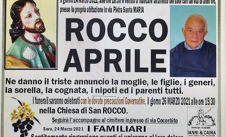 rocco aprile manifesto
