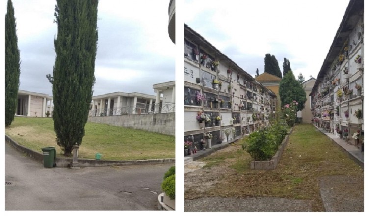 sfalcio dell’erba presso il Cimitero di Pontecorvo