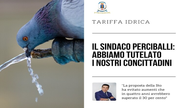 Boville locandina sindaco Tariffa idrica