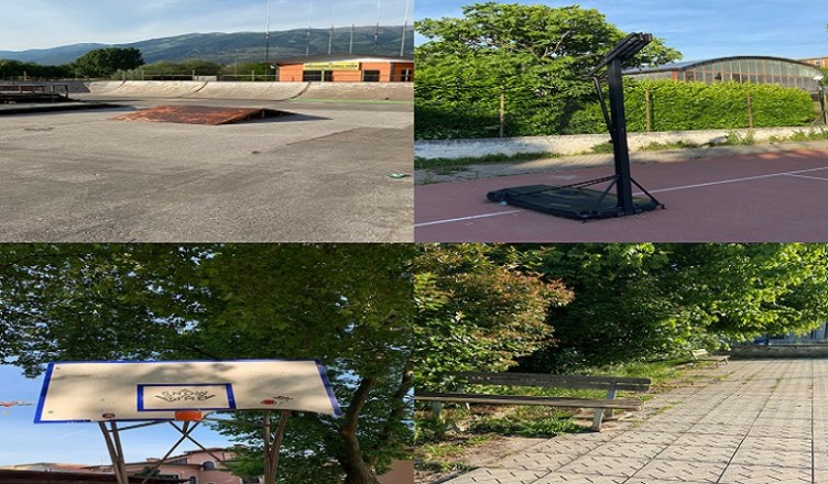 SKATEPARK E CAMPI DA BASKET A SORA ABBANDONATI