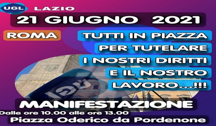manifestazione ugl lazio