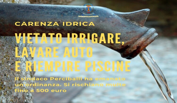 Boville locandina ordinanza acqua potabile