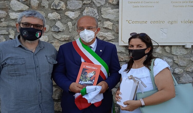 castro dei volsci da sx ciotti, sindaco e mula