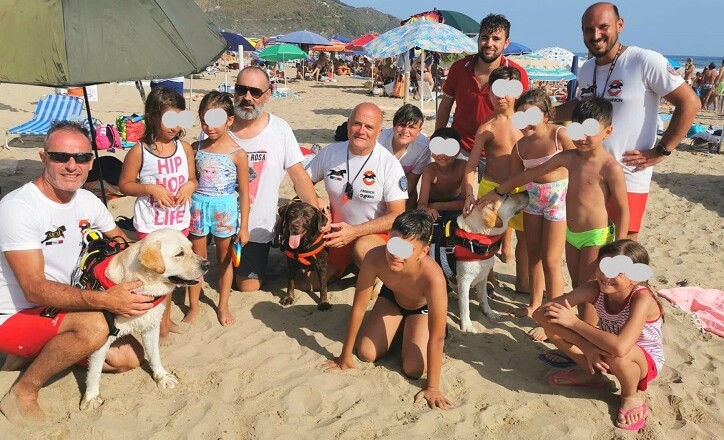 sperlonga salvataggi cani bagnino