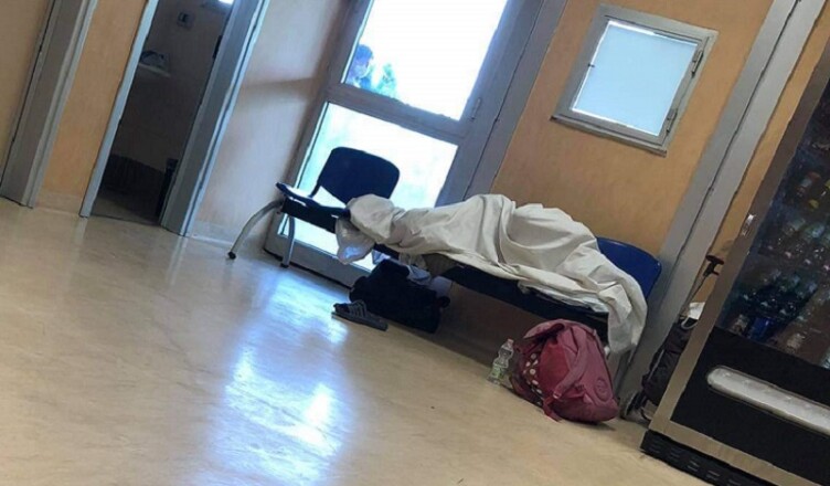 Clochard ospite pronto soccorso sora