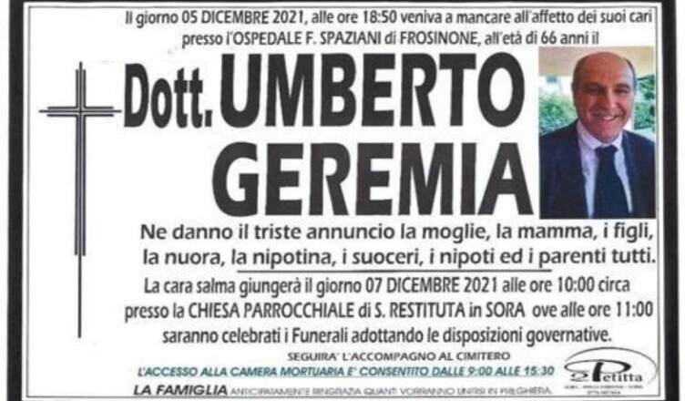 manifesto umberto geremia