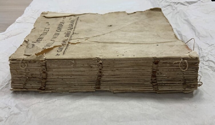 manoscritoo fine '700