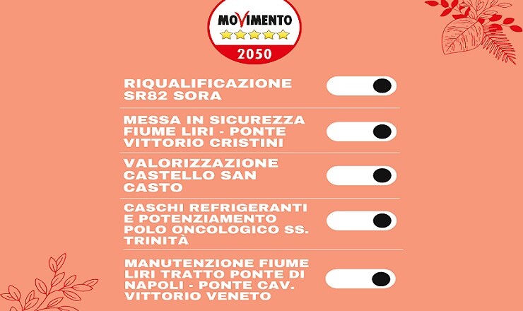movimento 5 stelle sora fine anno