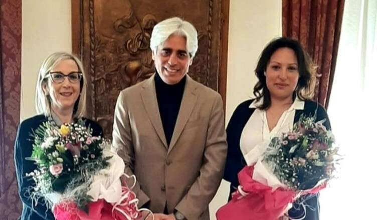 Antonio Pompeo con Lucia Di Torrice ed Evelina Di Marco