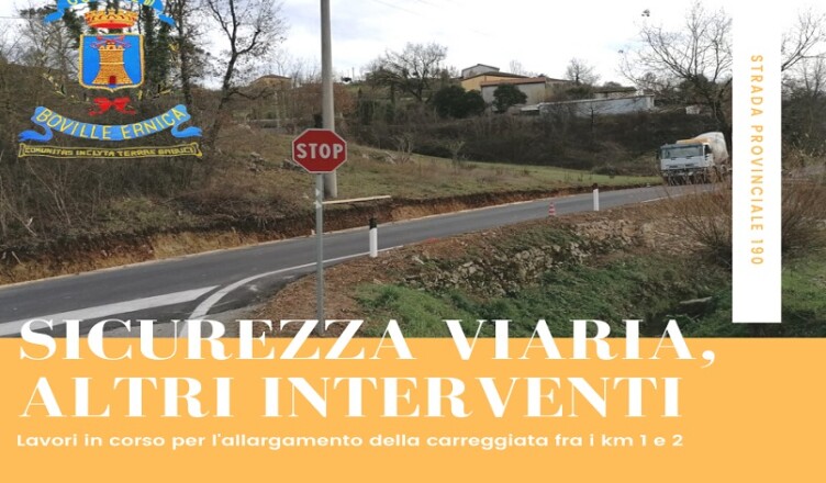 Boville Completamento lavori sicurezza S.P. 190 via Miniera