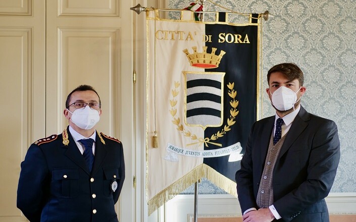 Sindaco DI Sora DI STEFANO e COMANDANTE POLIZIA LOCALE padovani