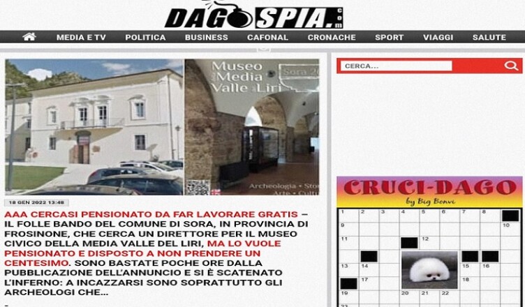 dagospia museo sora
