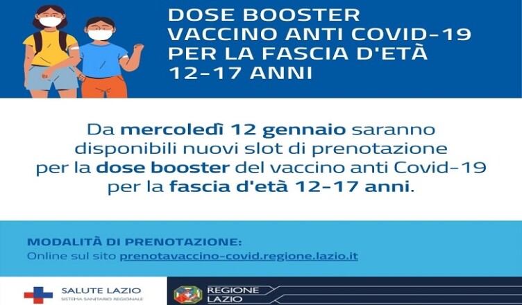 vaccino booster 12-17 anni..