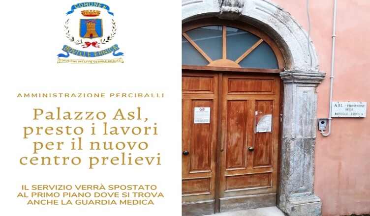 Boville Lavori Ambulatorio Asl prelievi