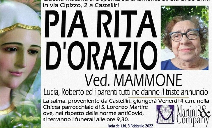 pia rita d'orazio