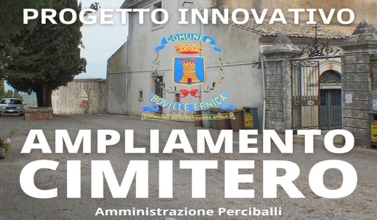 Boville progetto ampliamento cimitero