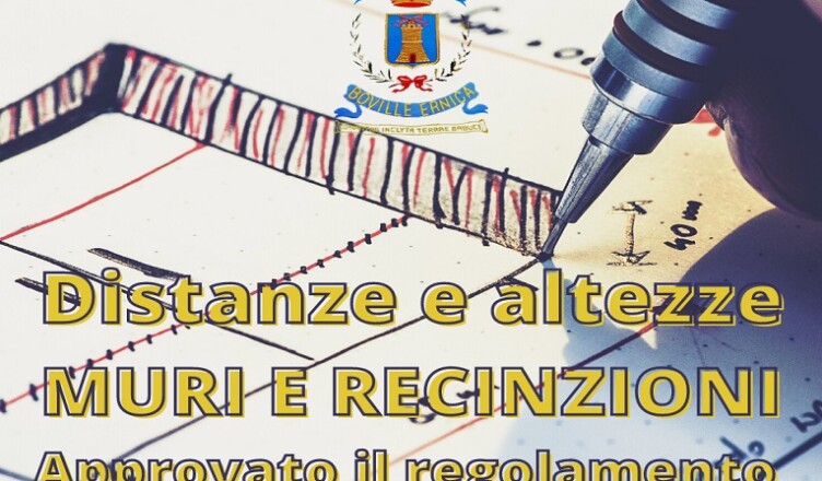 Boville regolamento distanze muri recinzioni