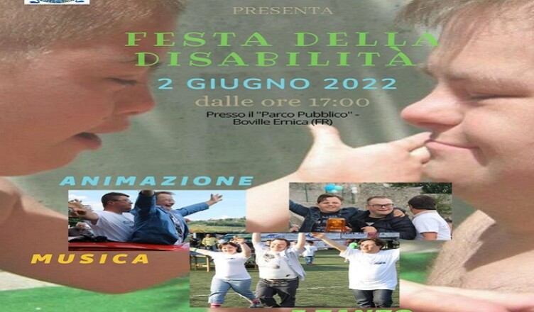 DUE GIUGNO locandina Boville Festa Disabilità