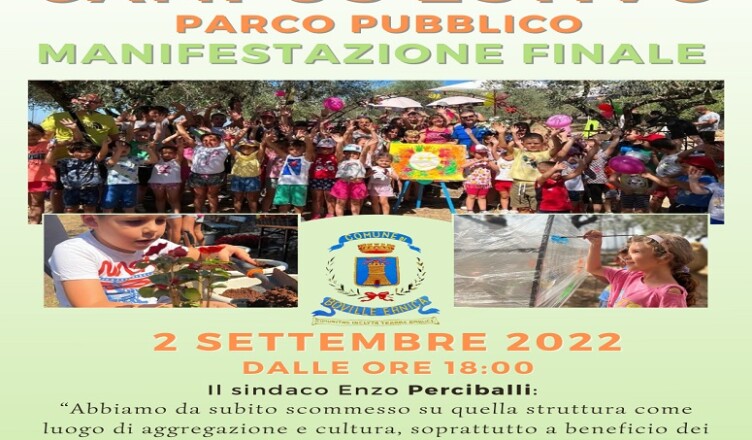 Boville Evento conclusivo campo estivo parco pubblico
