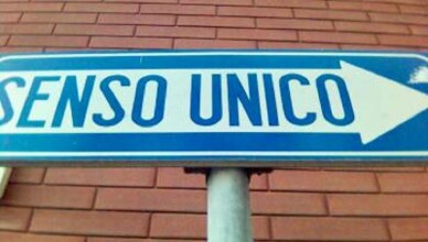 segnaletica stradale senso unico
