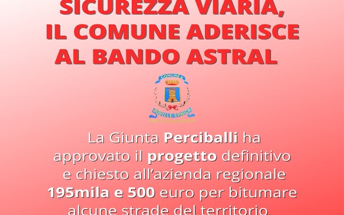 Boville FB Viabilità richiesta finanziamento Astral