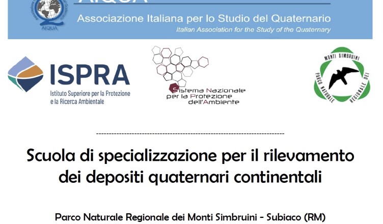 SCUOLA DI SPECIALIZZAZIONE SUL QUATERNARIO NEL PARCO NATURALE REGIONALE DEI MONTI SIMBRUINI