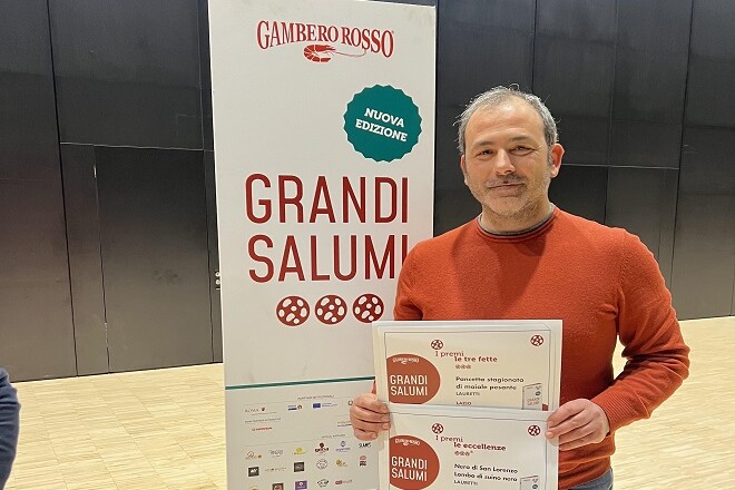 Antonio Lauretti alla premiazione