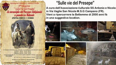Locandina + foto presepe Vaglie S. Nicola