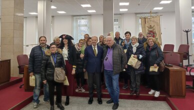 Il Sindaco Mastrangeli accoglie il gruppo di Verona