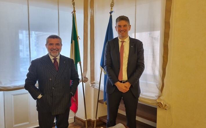 Presidente Zaffini e Giuliano