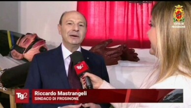 un momento dell'intervista al tg2