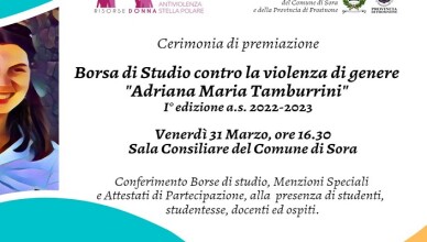 Cerimonia Premiazione Borsa du Studio Tamburrini