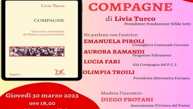 Compagne. Il volume di Livia Turco presentato a Ceccano