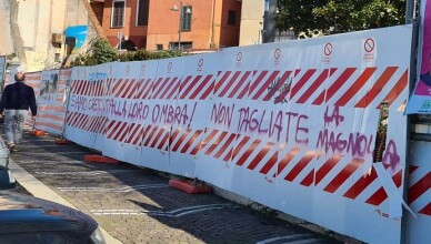 Frosinone, vandalismo sul cantiere di largo Turriziani