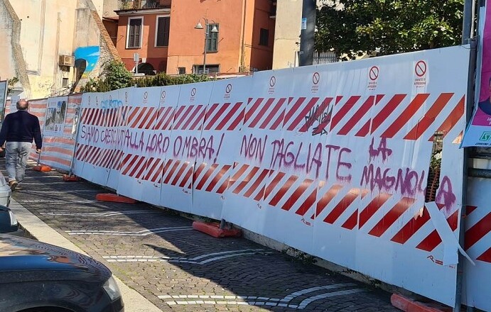 Frosinone, vandalismo sul cantiere di largo Turriziani