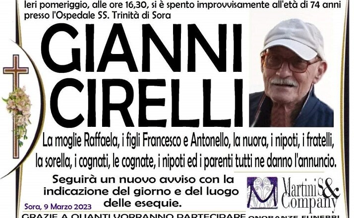 Gianni Cirelli Sora