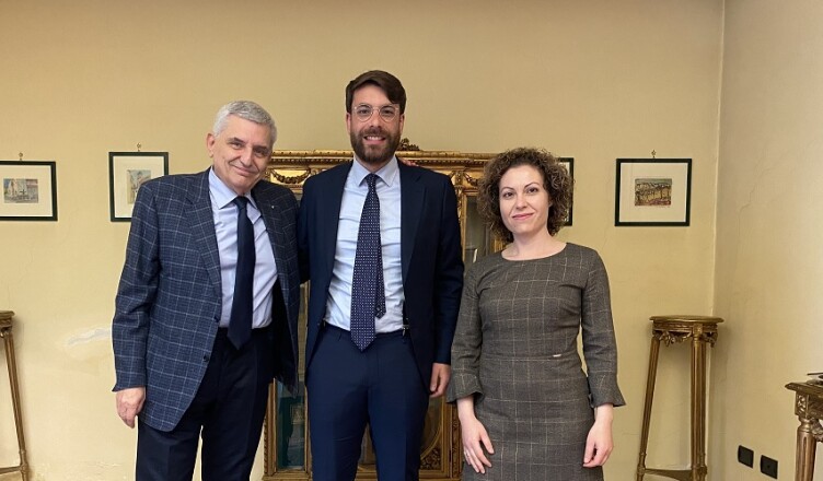 IL PRESIDENTE DELLA PROVINCIA DI FROSINONE DI STEFANO INCONTRA LA PRESIDENTE UNINDUSTRIA FROSINONE, MIRIAM DIURNI E IL VICE PRESIDENTE CONFINDUSTRIA, MAURIZIO STIRPE