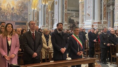 Luca Di Stefano alla celebrazione per la festa di San Benedetto Abate
