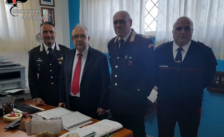 il Procuratore della Repubblica presso il Tribunale Ordinario di Cassino, Dott. Luciano d’Emmanuele, in visita ai Carabinieri del Comando Stazione di San Donato Val di Comino