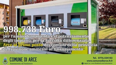 ARCE - Un milione di euro dal Ministero dell'Ambiente