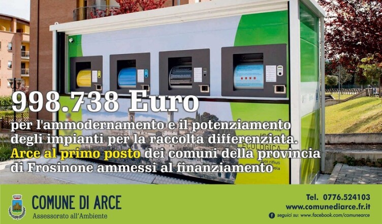 ARCE - Un milione di euro dal Ministero dell'Ambiente