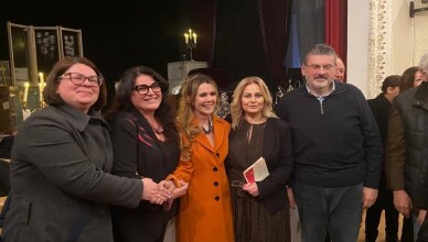 Anteprima Nazionale al Teatro Comunale di Alvito. Presente alla rappresentazione della commedia V Come Virginia, Gianluca Quadrini