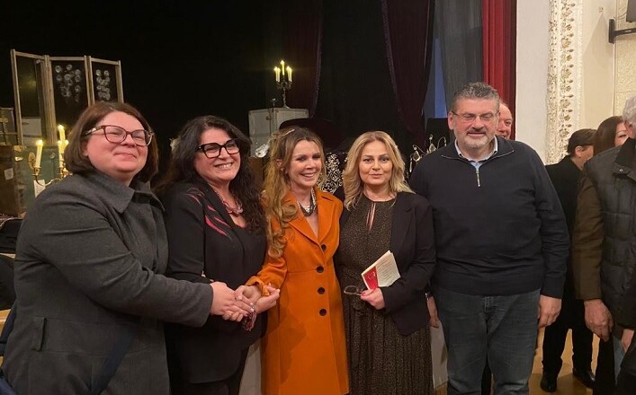 Anteprima Nazionale al Teatro Comunale di Alvito. Presente alla rappresentazione della commedia V Come Virginia, Gianluca Quadrini