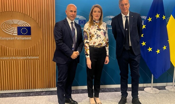 Bruxelles il presidente Acampora ha incontrato la presidente del Parlamento europeo Metsola
