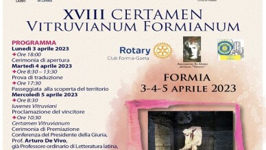 XVIII edizione del Certamen Vitruvianum Formianum Formia