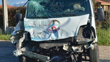pulmino unitalsi valle di comino incidente