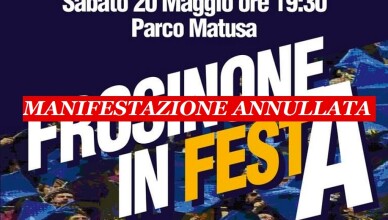 Annullata la manifestazione