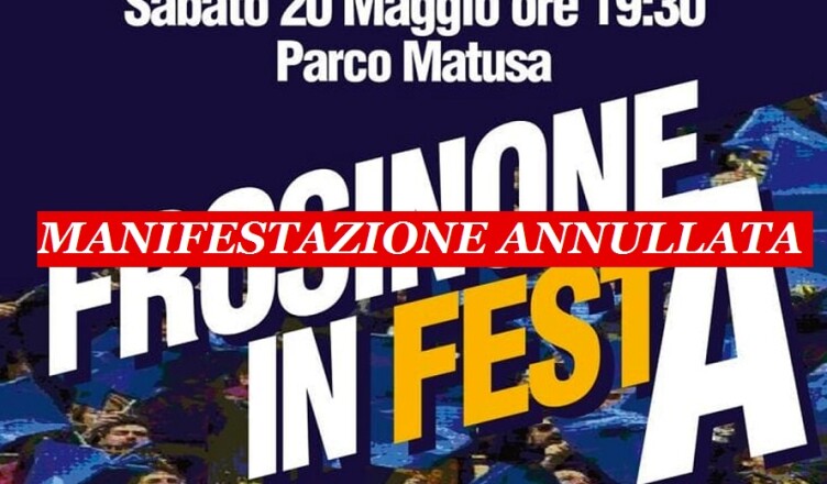 Annullata la manifestazione