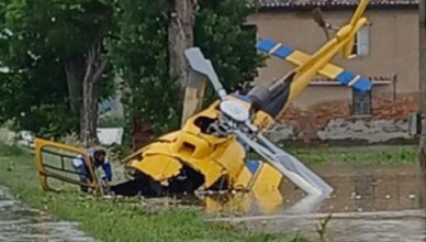 Elicottero precipita nel Ravennate