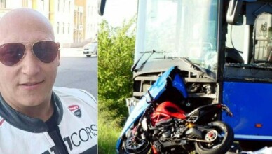 Luca muore contro un pullman dopo il raduno delle Ducati